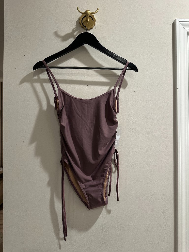 Gnash Swim X Free People Gnash String One-Piece Swimsuit In Purple Us 4 Nwt — image 4 of 7